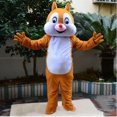 2019 venda quente esquilo mascote trajes dos desenhos animados vestuário festa de aniversário masquerade