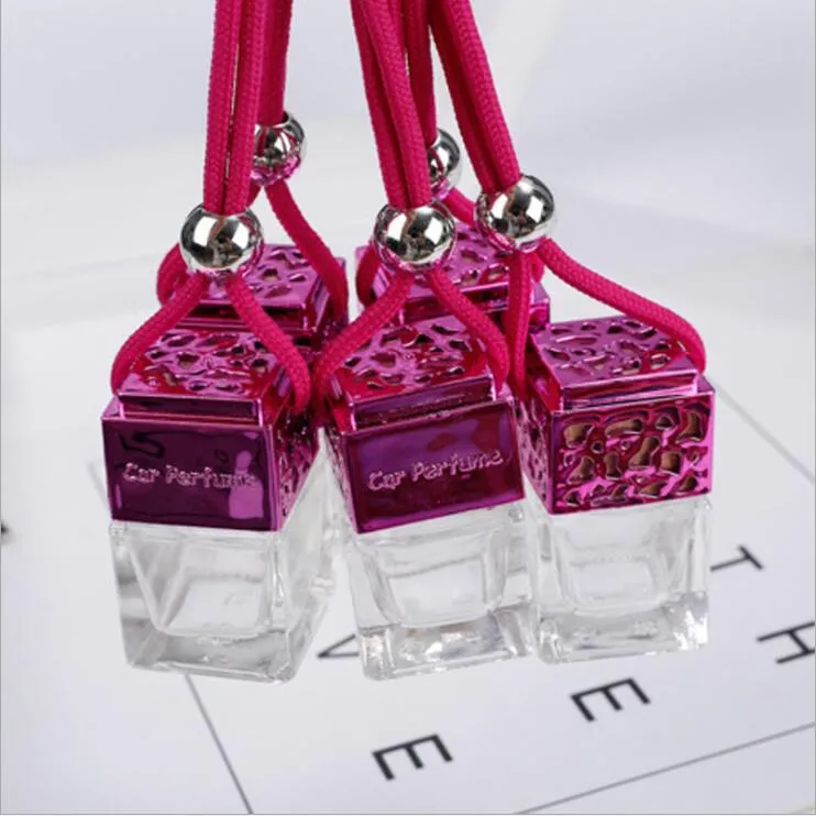 8ML Cube Auto Parfüm Flasche Hohl Hängende Parfüm Ornament Lufterfrischer  Für Ätherische Öle Diffusor Duft Leere Glas Flasche Von 0,55 €