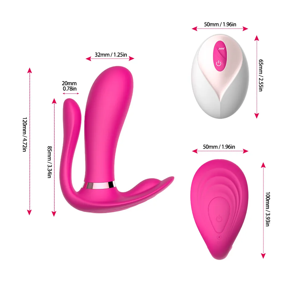 Wireless Remote Vibrators G Spot U Shape Stimulator Sex Toys for Couple  Resonance Vibrator Adult Masturbator Remote U-Shape Wearable Powerful