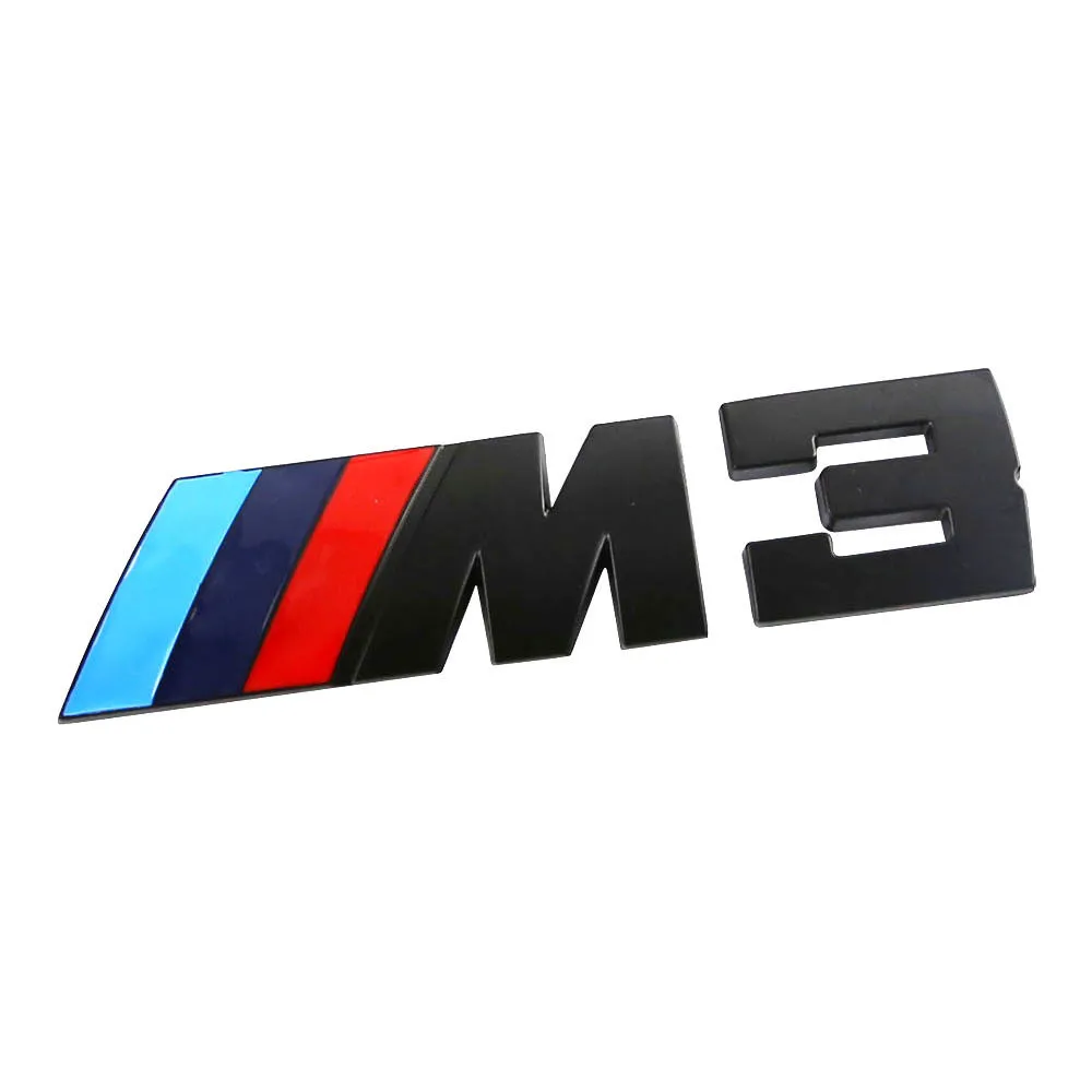3D-Abzeichen /// M3 Power Rear Emblem-Auto-Aufkleber-Abziehbild-Logo Chrome  für BMW M3 Serie