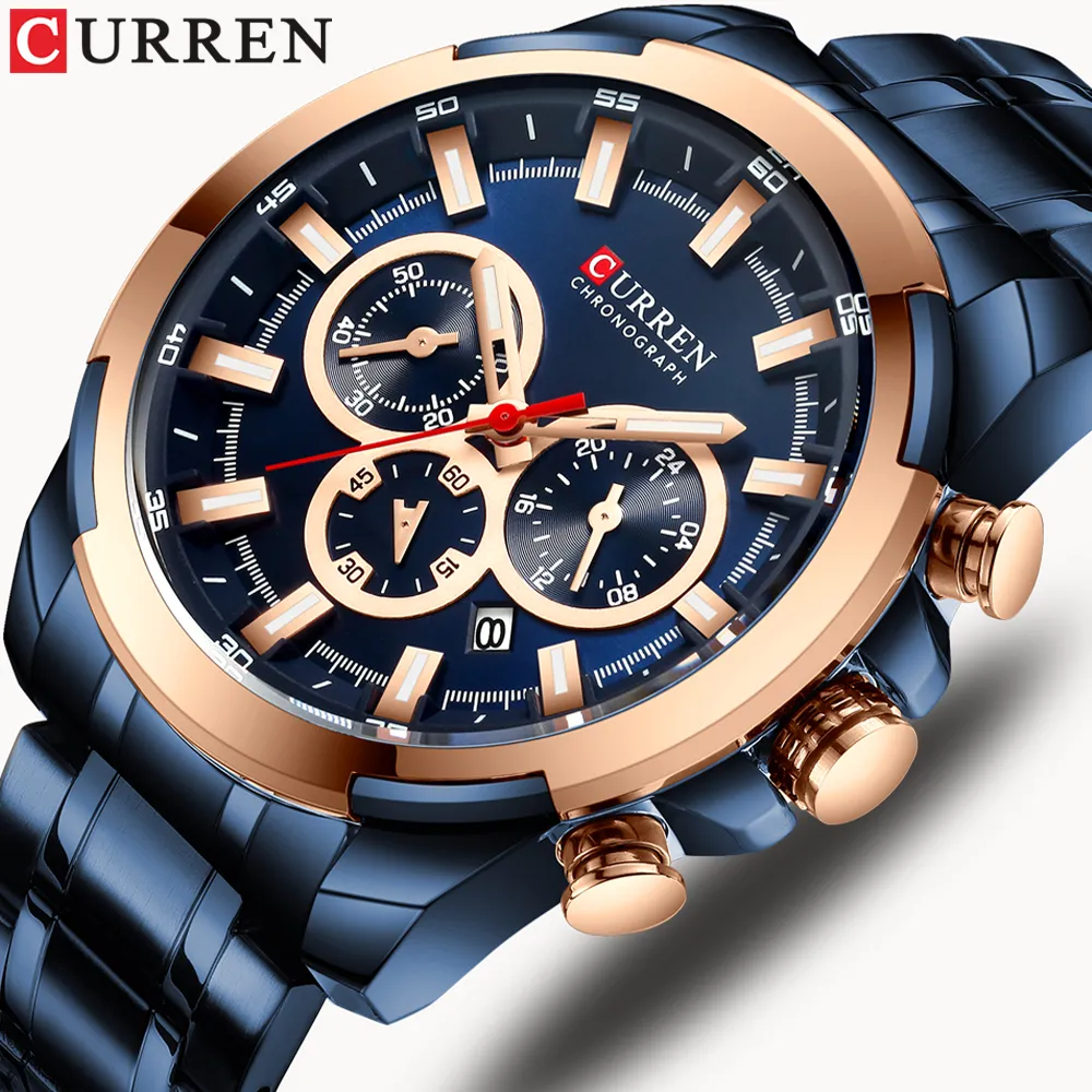 Curren 8375 Uomini Di Marca Di Orologi Di Lusso Orologi Da Polso - Foto 10