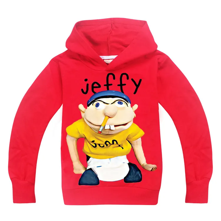 Kids Cartoon Hoodies Jeffy Print Hoodies for Boys 6 14T 115 165cm