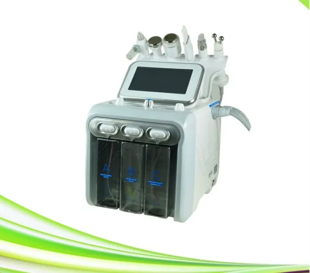 Yeni 6 in 1 spa salonu oksijen tedavisi yüz cilt sıkma scrubber ultrasonik cilt scrubber makinesi için satış