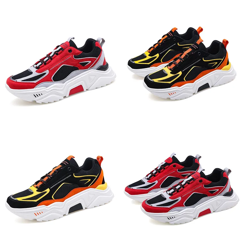 Black Sale White Gold Yellow Blue Red Color6 Lace Young Mens Man Boy Running Shoes Fluorescence Low Cut Designer Traine Sports140