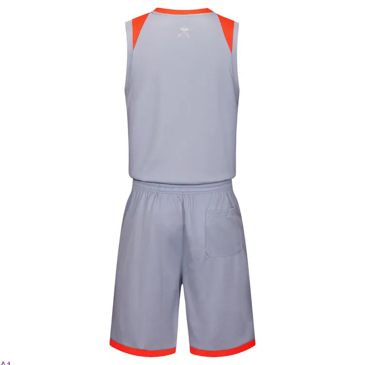 2019 Nuevas camisetas de baloncesto en blanco logo impreso Tamaño para hombre S-XXL precio barato envío rápido buena calidad Gris G004n