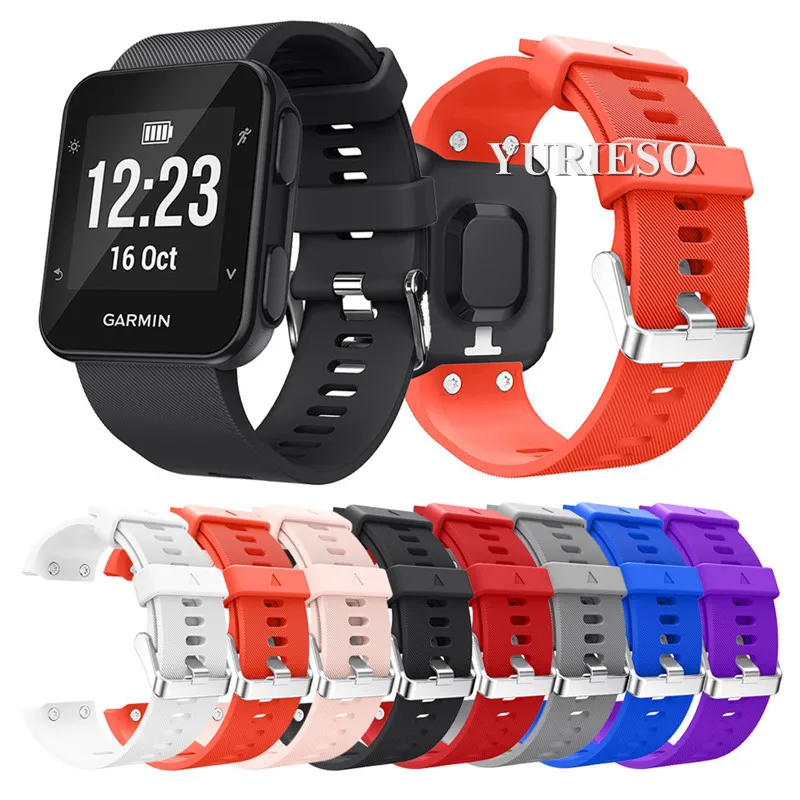 Recentemente pulseira de banda de pulseira para garmin forerunner 35 desporto substituição de silicone assistir acessórios de relógio de moda cinta venda quente fábrica