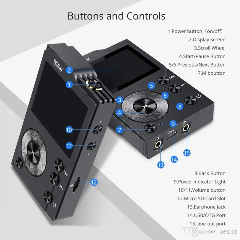 Lettore MP3 Bluetooth 5.0 Con Radio FM, Registrazione E Altoparlante Hi-Fi – Suono Senza Perdite