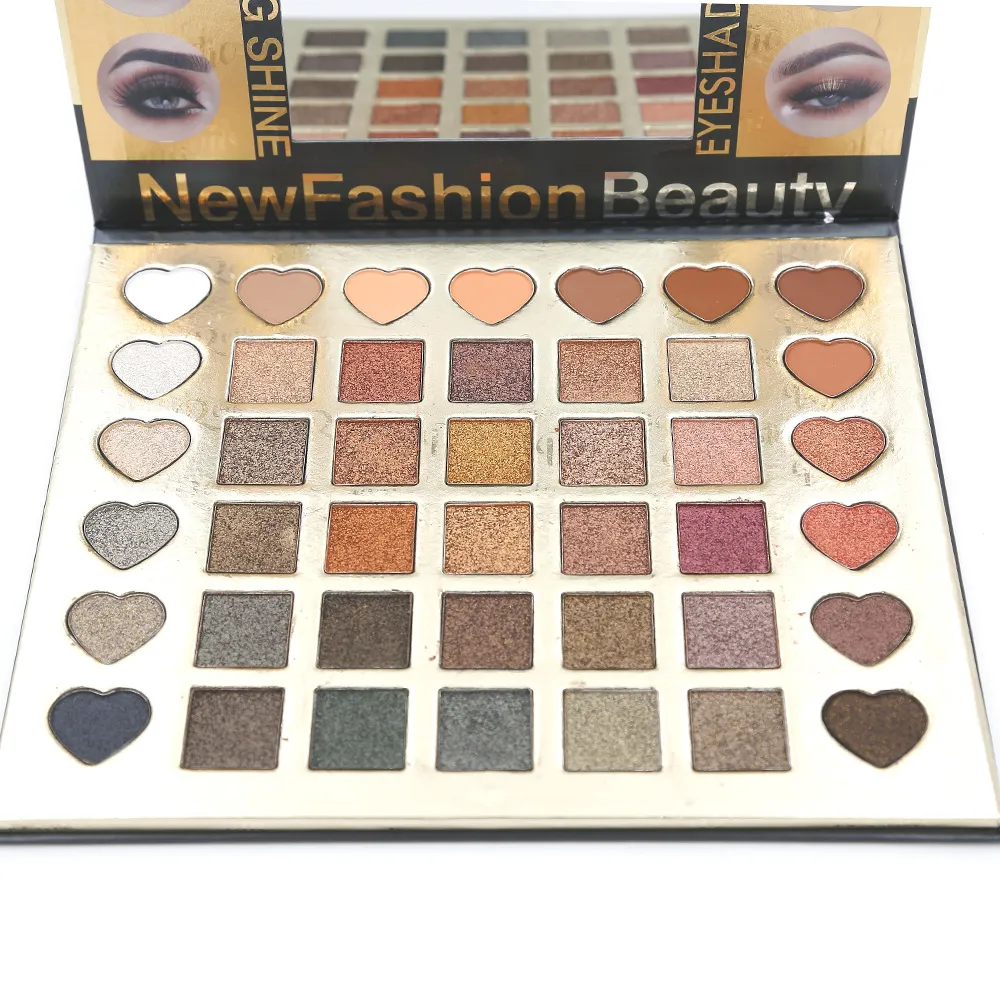 42 Eye Shadow Palette Glitter Eyeshadow 1pcs / Lot 42 Färger Matteshimmer Shadow Eyeshadow Makeup Pallete 8021 Net 80g