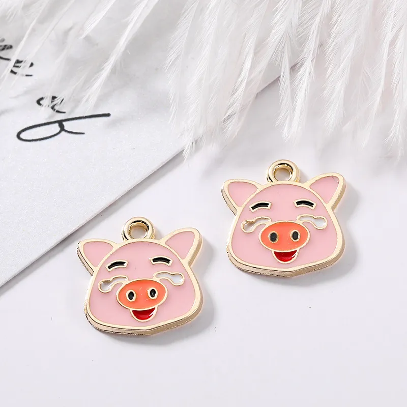 lot Elaw Pig Charms Pendantfarm Charmspig familie roze ketting bevindingen Diy sieraden accessoires9227625