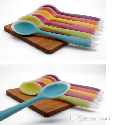 270mm Universal Flexible Heat Resistant Silicone Spoon Scraper Spatula Ice Cream Cake for Shovel Kitchen Tool Utensil