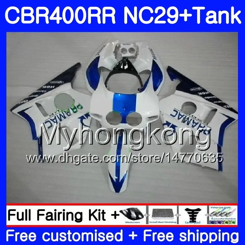 Kit för Honda Pramac Blue NC29 CBR400 RR CBR400RR 94 95 96 97 98 268HM.24 CBR 400 RR NC23 CBR 400RR 1994 1995 1996 1997 1998 1999 Fairings