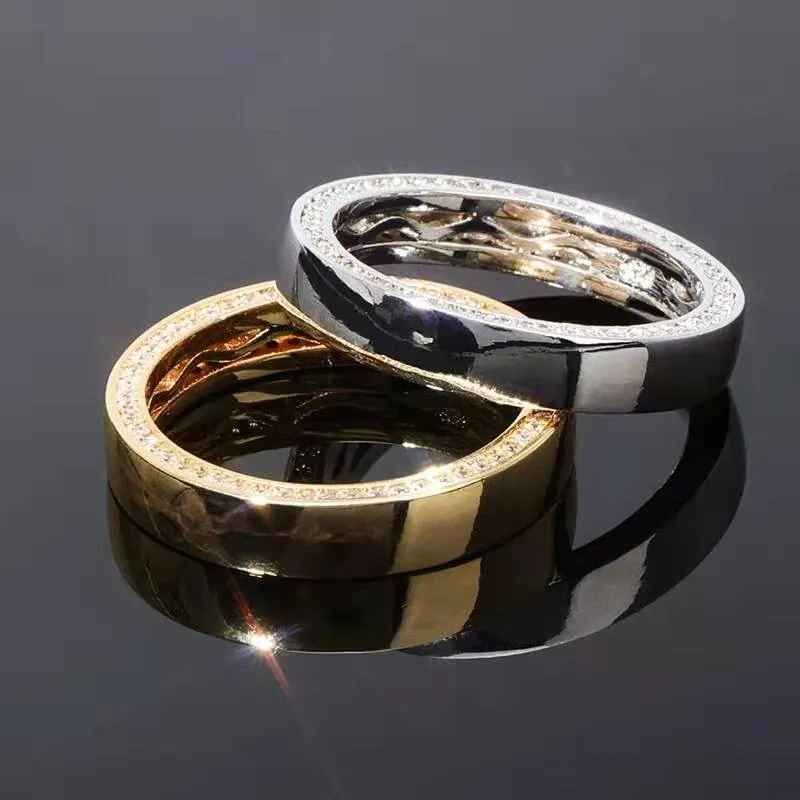 amante atacado de diamantes anéis envio gratuito de luxo designer Sterling Silver S925 anel de prata marca ouro de noivado casamento jóias presente