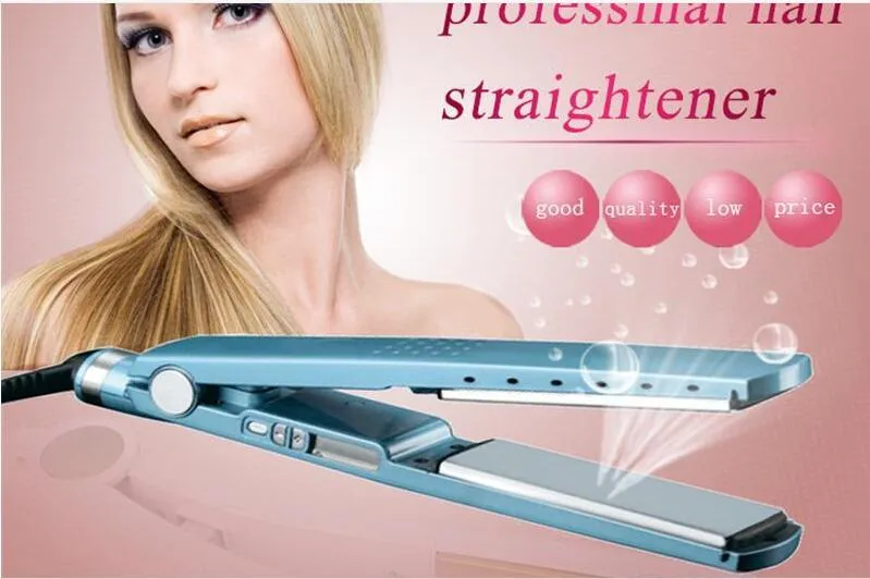 Ny högkvalitativ titan Pro 450F 1 1 4 Plate Titanium Hair Artistening Irons Flat Iron Hair Curler277K