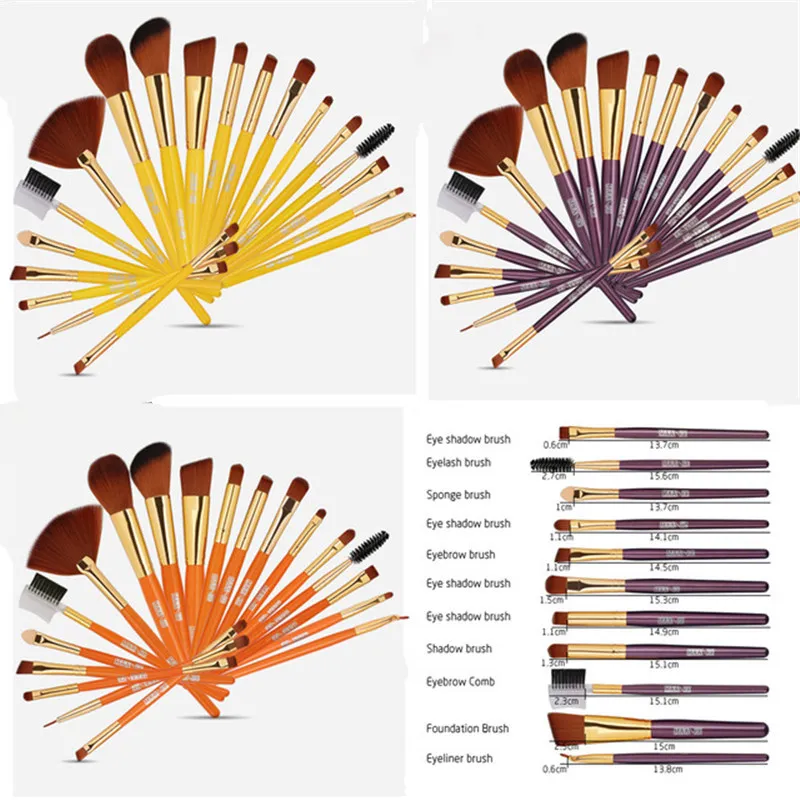 19PCS Makeup Brushes Set Soft Hair Professional Multifunktions Make Up Brush Foundation Eyeshadow Concealer Blush Powder Eyebrow Eyeliner