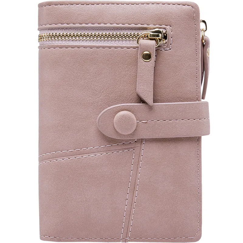 Orginalデザインの女性のRFIDのブロッキング小さな財布小型の2つの革Pocket Wallet Ladies Mini Palseが付いているIDウィンドウ
