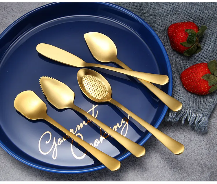 thumbnail image 2 of Small Stainless Steel Ice Cream Spoon Coffee Spoons Dessert Spoons 2 of 13