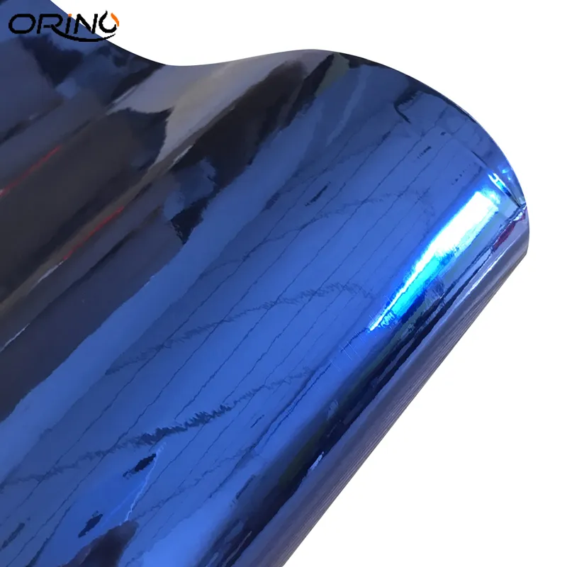 Dehnbares Blau Chrome Vinyl Mit Blasen Freier Chrom Spiegel Auto  Verpackungs Film Auto Aufkleber Motorrad Roller Karosserie Covering  Wrapping Von 3,84 €