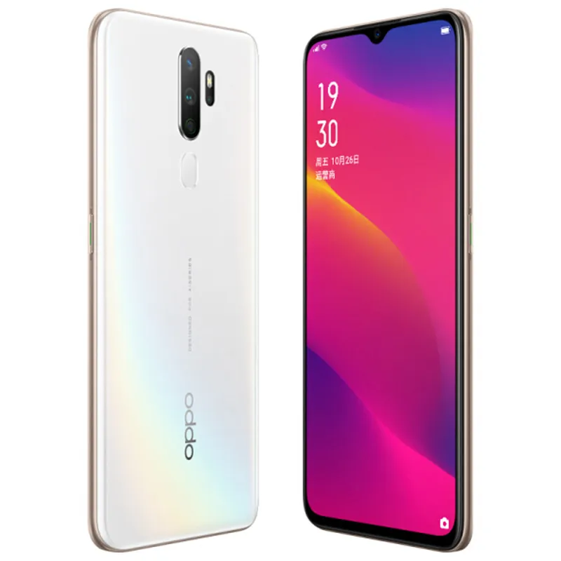 Oryginalny OPPO A11 4G LTE Telefon komórkowy 4 GB RAM 128GB ROM Snapdragon 665 Octa Core Android 6,5 cali Pełny ekran 12MP OTG 5000MAH Filting Pinchent ID Smart Telefon komórkowy