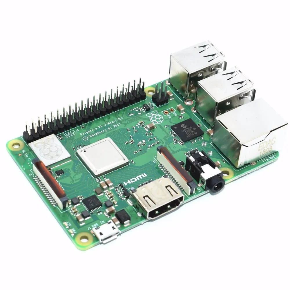 Novo plugue Raspberry Pi 3 Modelo B original Built-in Broadcom 1 4GHz quad-core processador de 64 bits Wifi etooth e USB P257V