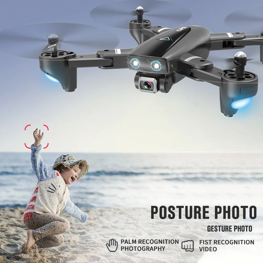 F9 5G DRONE GPS RC Quadcopter مع محاكاة كاميرا 4K WIFI FPV قابلة للطي خارج نقطة الإيماءة