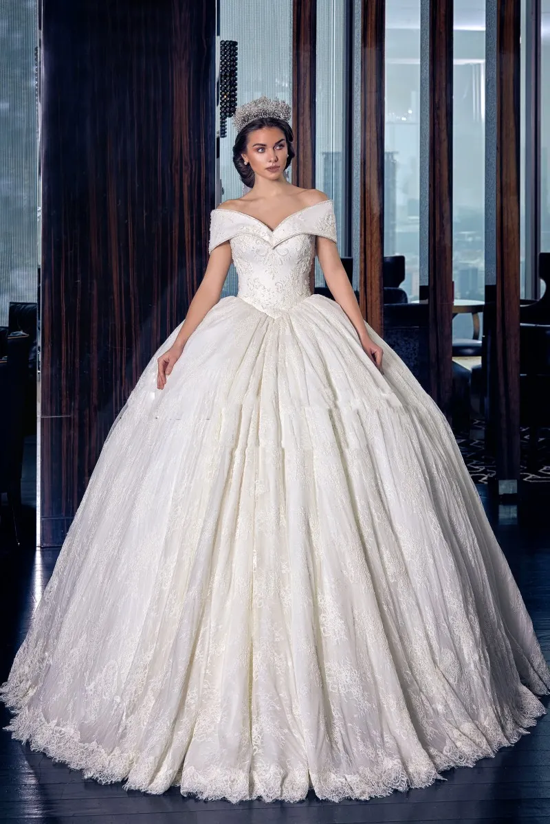 White Ball Gown Dress – D&D Clothing
