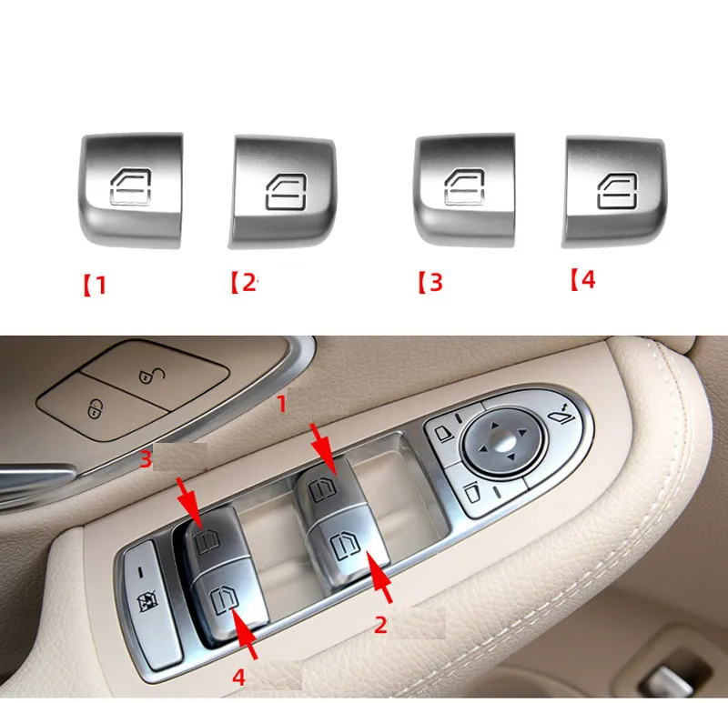 Car Window Button Symbol Premium Car Window Switch Button Cover - Front Right Door Glass Lift ...
