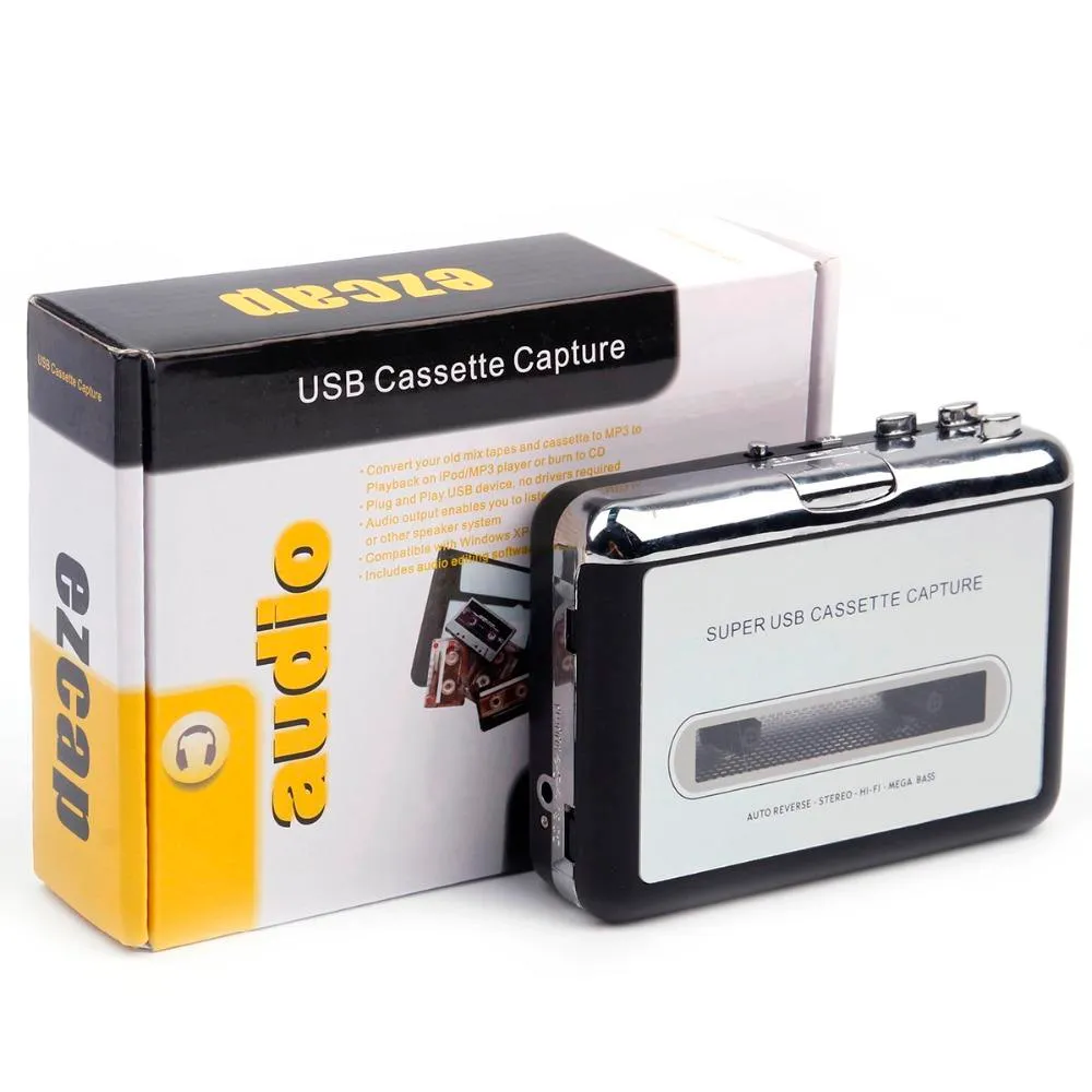 Ezcap 230 Cassette vers noir MP3 Convertisseur Capture Audio