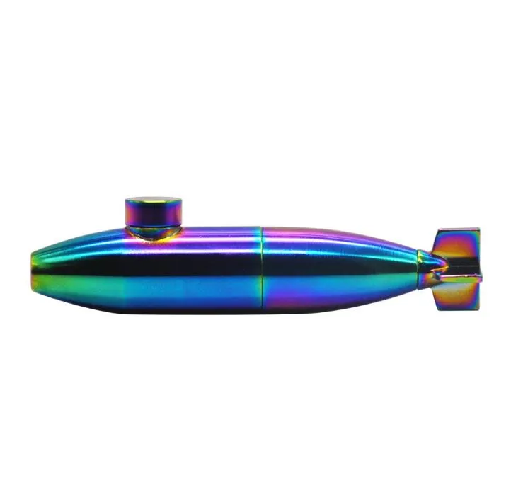 Tabatière en métal sous-marin nucléaire tabatière tuyau en métal de couleur éblouissante