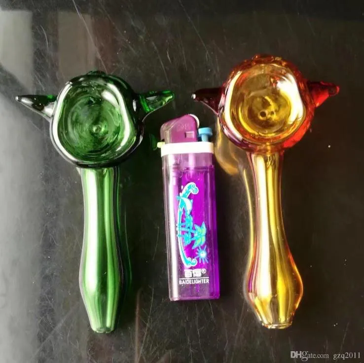 Nuevo tubo de vidrio de color Accesorios de Bongs de vidrio al por mayor, Fumar en pipa de agua de vidrio, Envío gratis