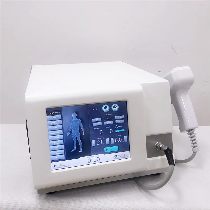 Dispositivo di terapia ad onde d'urto portatile Sistema di terapia del dolore Dimagrante Macchina ad onde d'urto Perdita di peso Radio ad ultrasuoni Spa