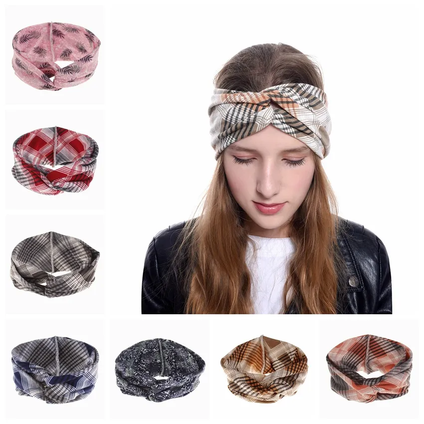 Lady Girls Lady Folha Cruz Headband Esportes Cinto de Cabelo Yoga Running Outdoor Women's Hair Ornaments Hairbands