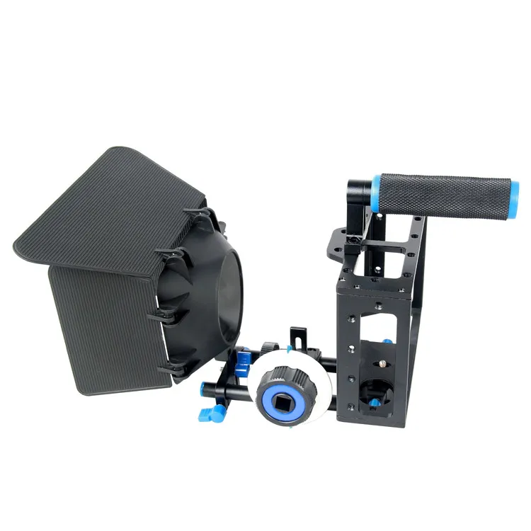 Handeled Dslr Rig Handheld DSLR Rig Camera Cage Set with Follow Focus and Matte Box for ...
