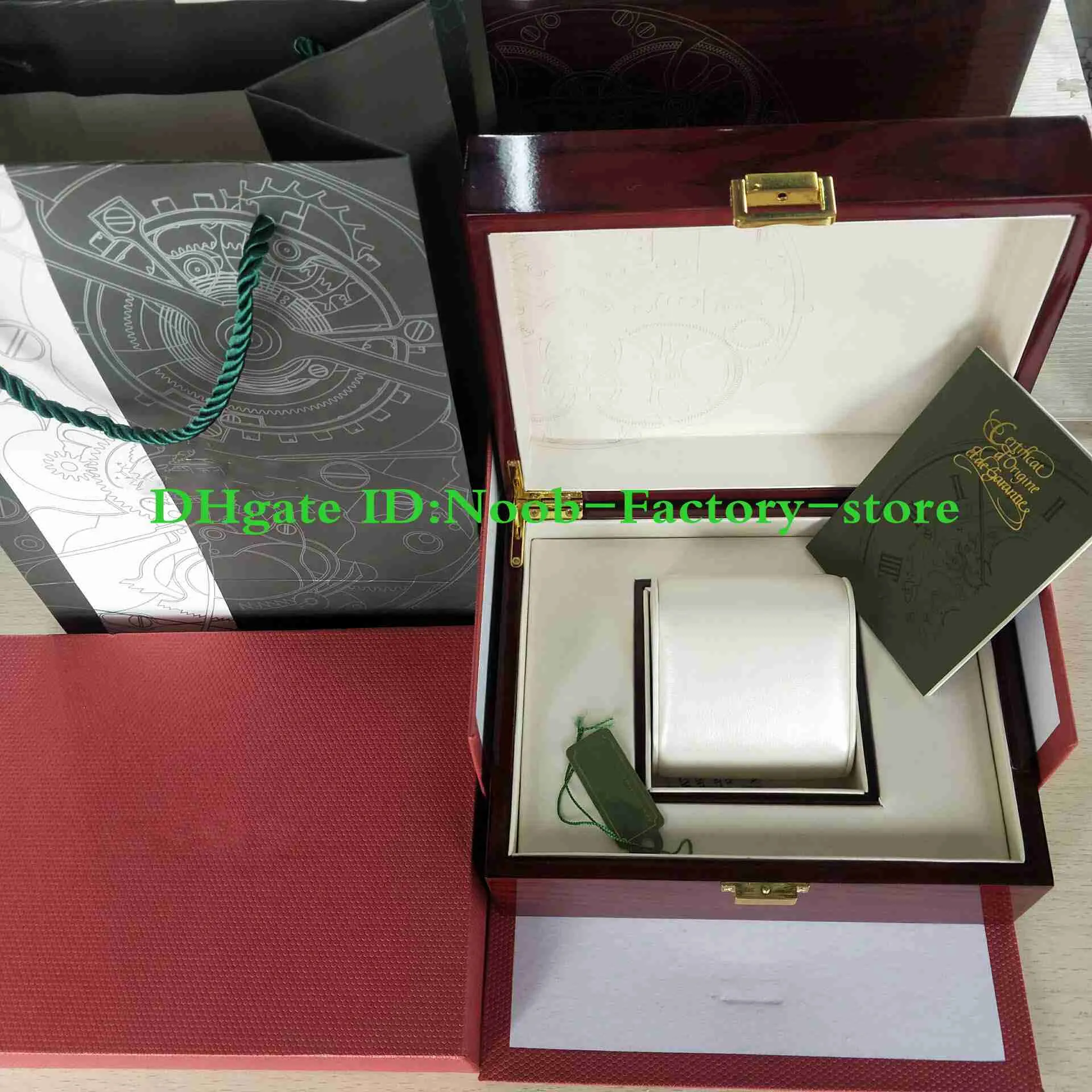 Darmowa wysyłka luksusowy zegarek oryginalne pudełko papiery drewniane pudełka na prezenty torebka użyj 15400 15710 szwajcarski 3120 3126 7750 zegarki użyj