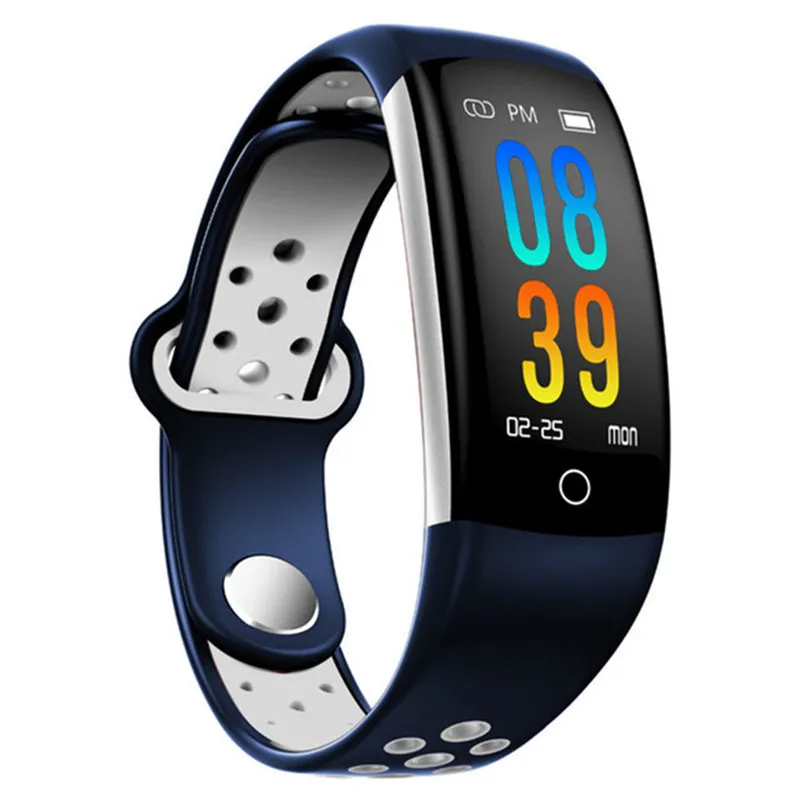 Q6 Fitness Tracker Bracelet Intelligent Moniteur D'oxygène Du Sang Montre Intelligente Pression Artérielle Étanche IP68 Montre-Bracelet Intelligente Pour Android IOS iPhone