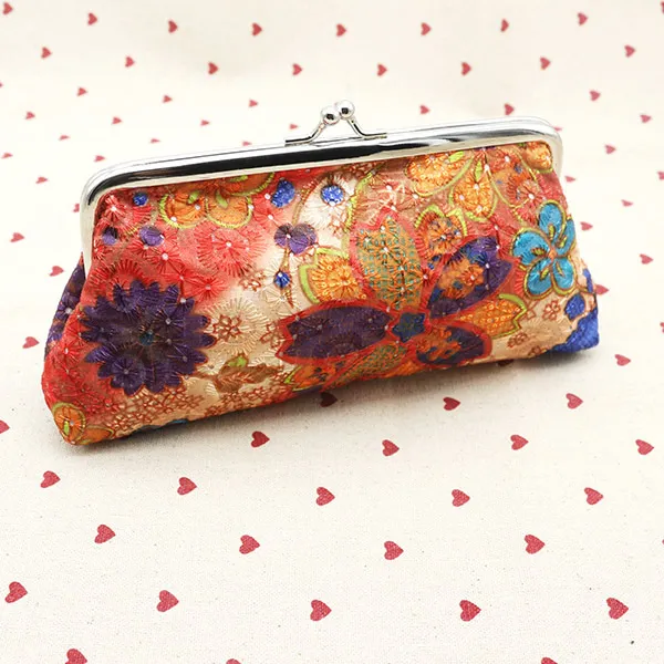 Aztec Terracotta Boho Leather Coin Purse Small Kiss-Lock Change Pouch Clasp  Closure Buckle Wallet for Women Girls - AliExpress