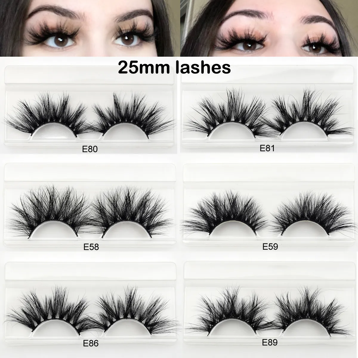 Hotsell 3D 25mm Mink Eyelashes Criss-cross Strands Cruelty Free Lashes For Women's Make Up Soft Dramatic Eyelashes