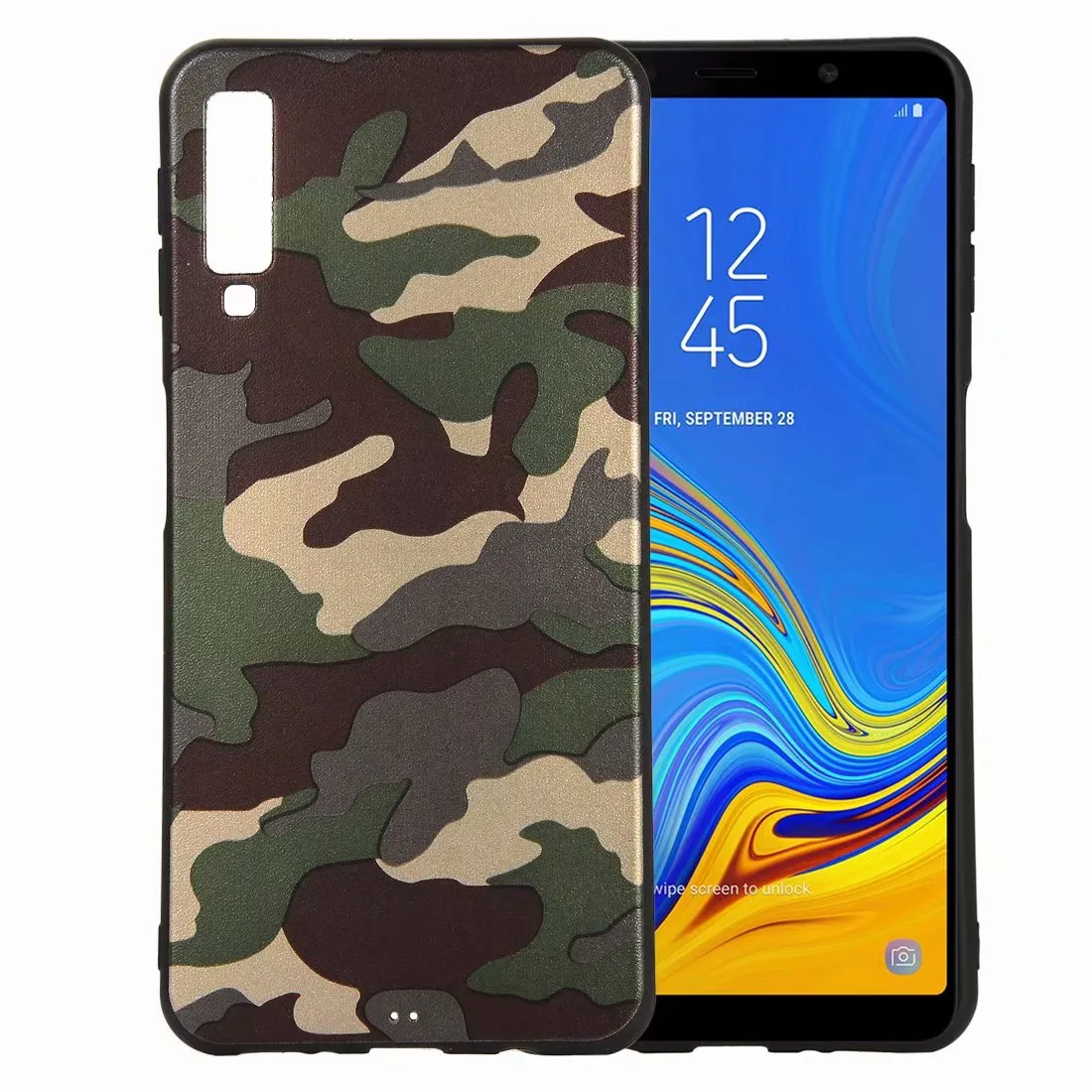 Slim Camouflage TPU Miękka tylna skrzynka dla Huawei P20 P20 Pro P30 Pro P30 Mate 20Pro Mate20 Lite