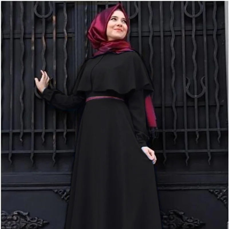 2018 Muslim Abaya Dress Women Fashion Islamic Arabic Long Hijab