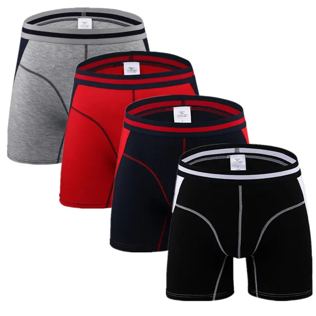 4pcs / lot mens underbyxor sexiga boxare mode ttrend boxer shorts hommes Bekväm designer sommar casual underkläder manliga trosor