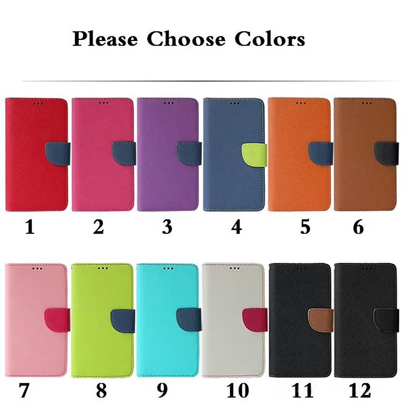 Portafoglio universale per carte di credito Custodia a conchiglia in pelle PU per custodia per telefono da 3,5 pollici a 6,0 pollici per iPhone11 Samsung Huawei XiaoMi LG 12 colori