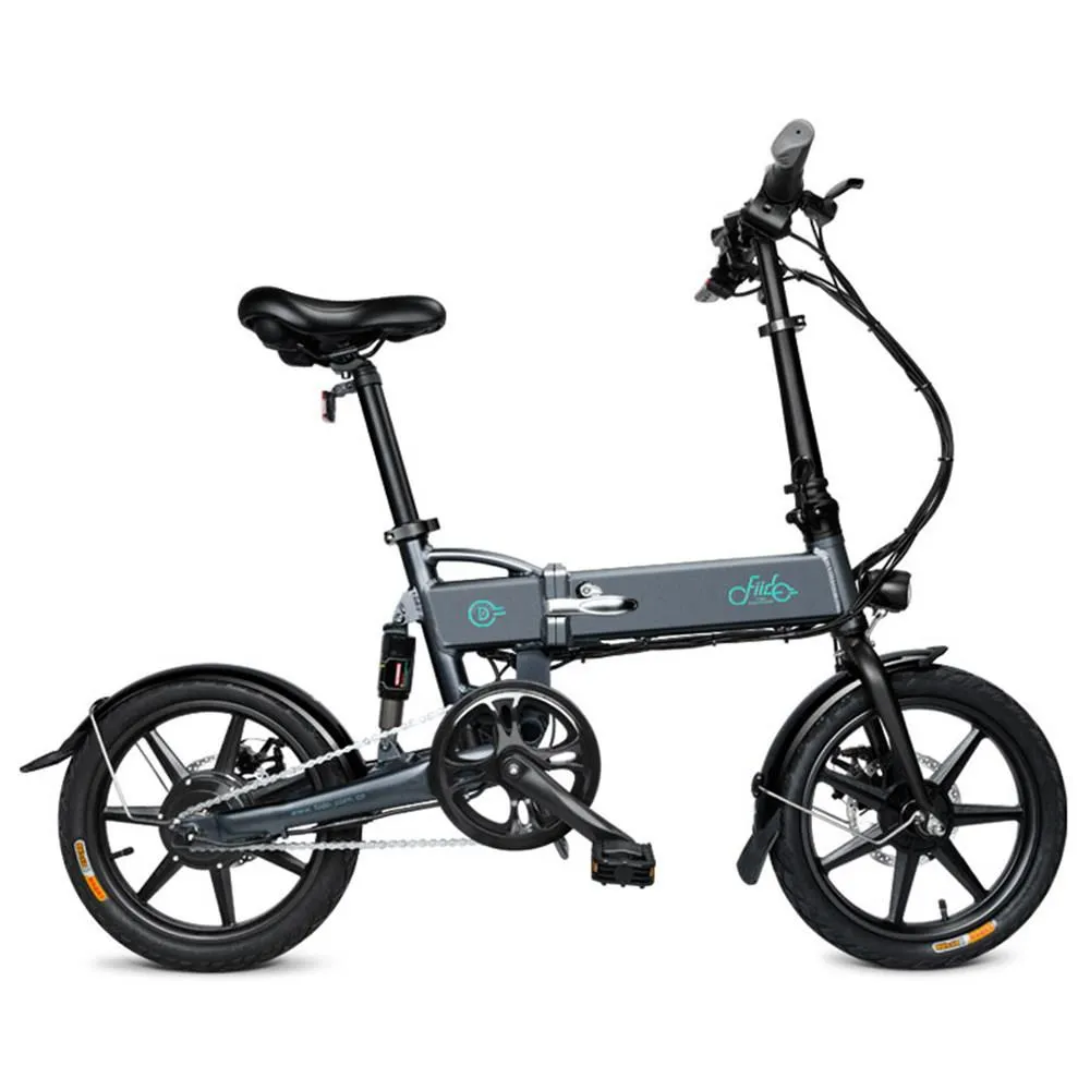 Fiido D2 Składane Elektryczne Motorower Bike Bike Rower Commuter Rower Trzy Tryby jeździeckie 16 calowe opony 250W silnik 25km / h 7.8ah