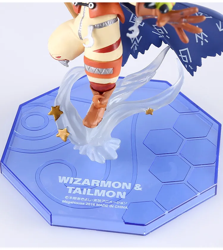 Anime Figurine Model Wizardmon / Wizarmon E Tailmon / Gatomon
