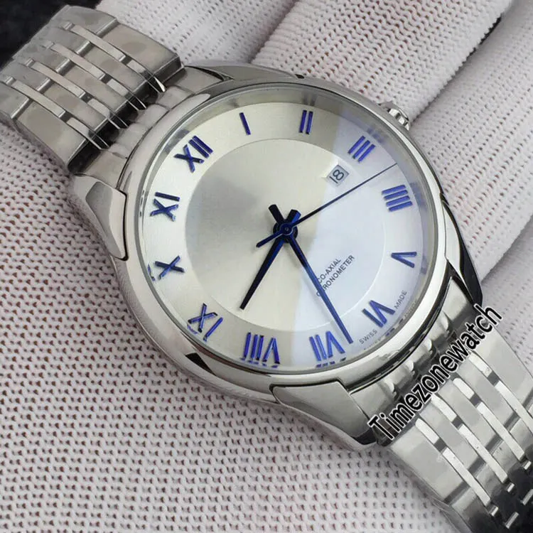 New Drive 424.20.37.20.08.001 Steel Case Silver Dial Blue Roma Miyota 8215 Automatic Mens Watch Stainless Steel Watches Timezonewatch E29a1