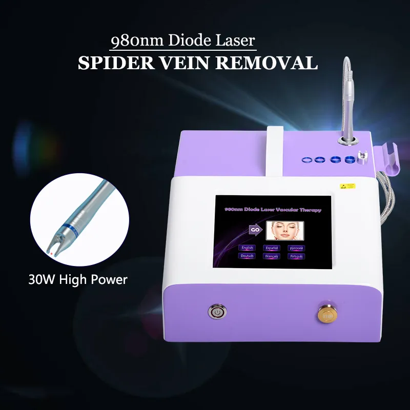 980nm Diode Spider Veins Removal Machine Infrared Light Laser Veins