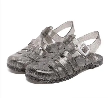 Crystal Jelly Korean Jelly Sandals Women For Women Flat Summer Shoes With Transparent Plastic Rubber Sole Ideal For Students And Beach Activities From Tiffanyzemg 14.07 DHgate.Com