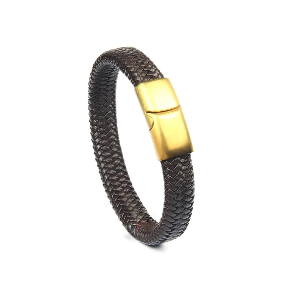 Handmade Magnetic Button Stainless Steel Male Bracelets For Men Genuine  Leather Jewelry, Cool Gift Idea For Christmas From Rainbowhaiyan, $25.46 |  DHgate.Com