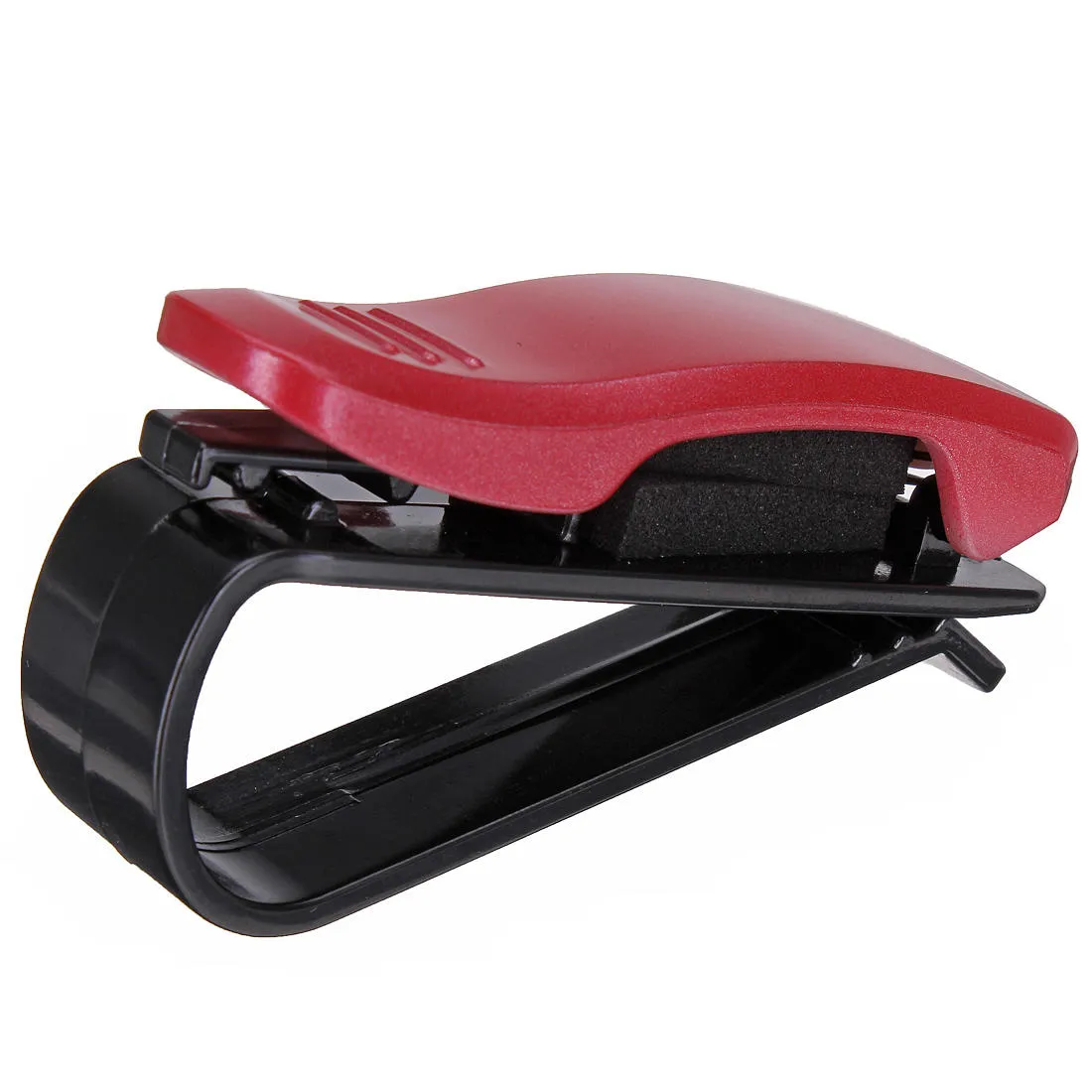 Clip de lunettes de voiture Clips de carte Accessoires de support de lunettes portables pour véhicule automatique - Rouge