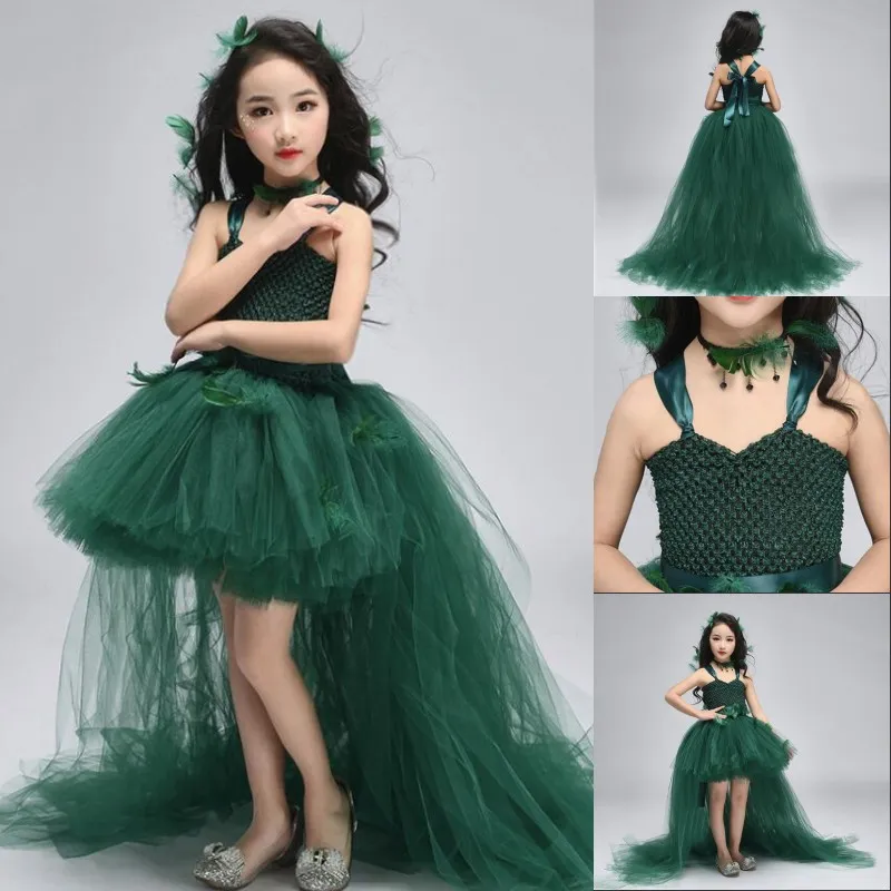 Abito da ragazza di fiore di loto da bambina Abito da principessa Abito elegante da principessa Abito da bambina per feste di compleanno estivo per bambini 1-10Y Nuova vendita calda