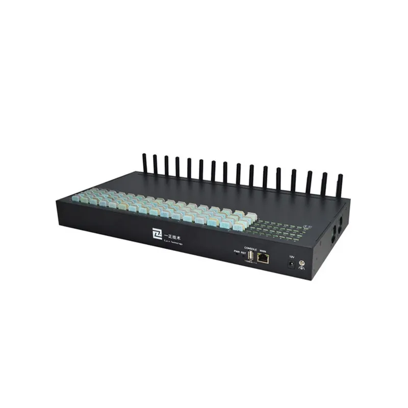 Atacado 16 Port Gsm Sim Banco Goip Fabricante 128 Sim Slots Voip Gateway 2G com Recarga Auto Disponível Nos EUA