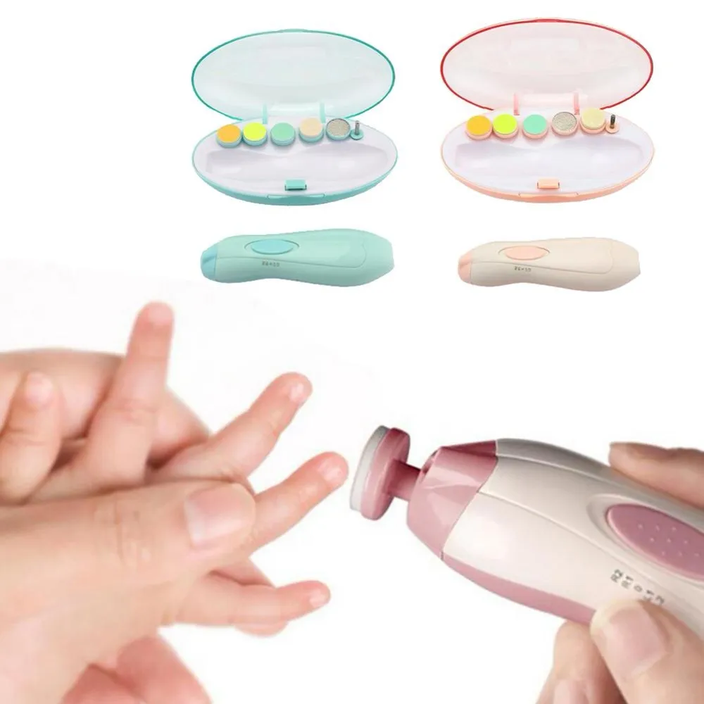 6 in 1 Elektrischer Baby-Nagelschneider, Babyschere, Babys, Nagelpflege, sicherer Nagelknipser, Schneider für Kinder, Kleinkinder, Newbron Trimmer, Maniküre